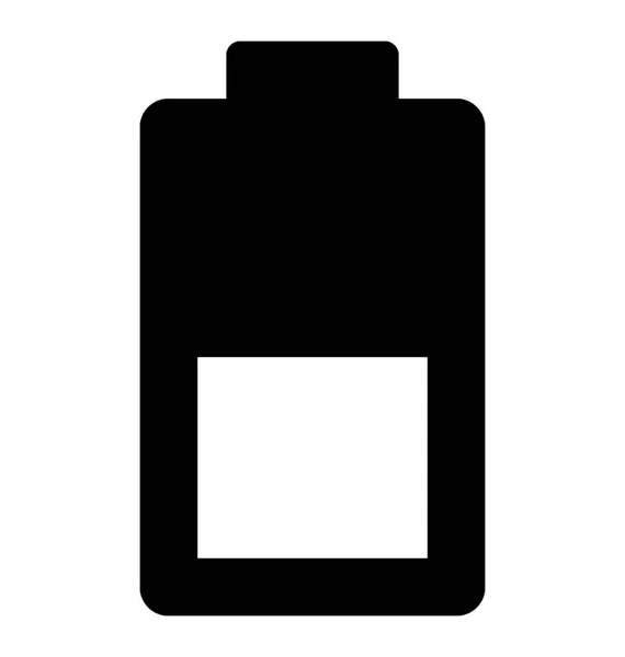 Icône Vecteur Glyphe Batterie — Image vectorielle