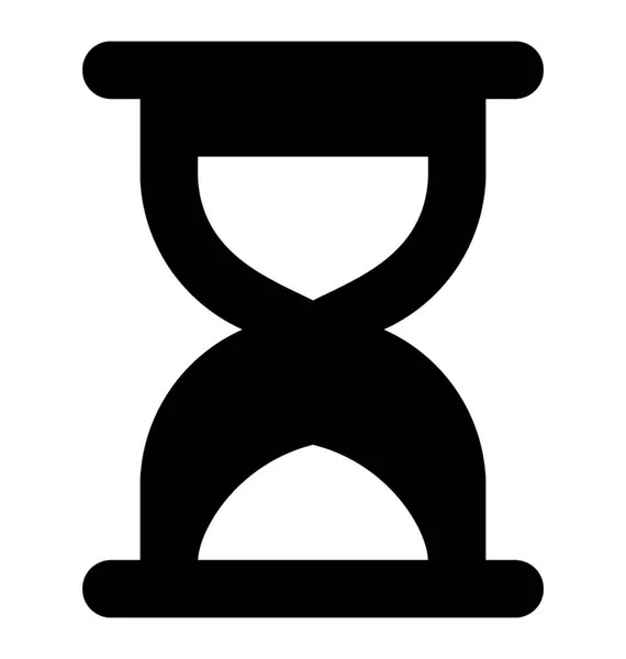 Пісочний Годинник Гліф Векторна Іконка — стоковий вектор