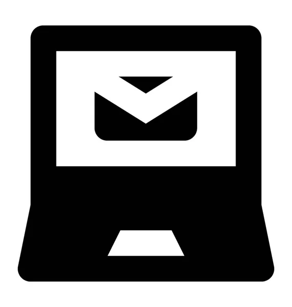 Ícone Vetor Glifo Mail —  Vetores de Stock