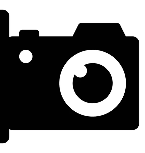 Векторная Икона Глиф Камеры — стоковый вектор