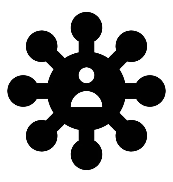Icône Vectorielle Glyphe Affiliation — Image vectorielle