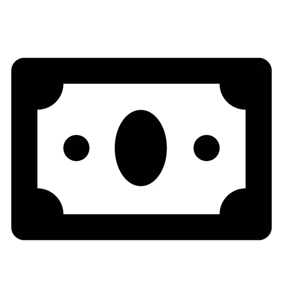 Bankjegy Karakterjel Vector Icon — Stock Vector