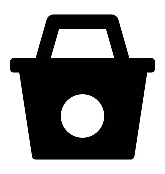 Cesta Glyph Vector Icon —  Vetores de Stock