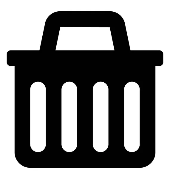 Cesta Glyph Vector Icon — Vetor de Stock