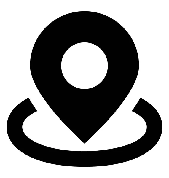 Gps Glyphen Vektorsymbol — Stockvektor