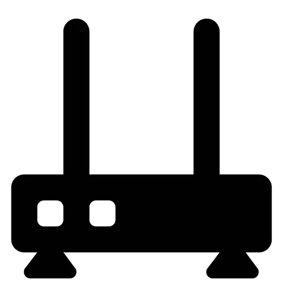 Modem Glyph Vector Icon — Stockvector