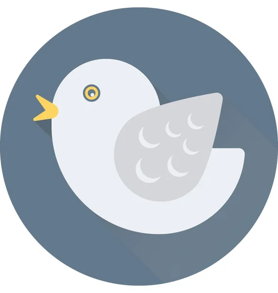 Dove Flat Vector Icon — Stock Vector