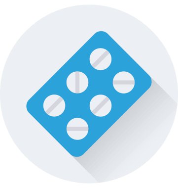 Tablet düz vektör simgesi