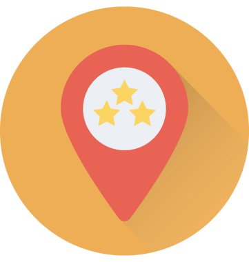 gps düz vektör simgesi