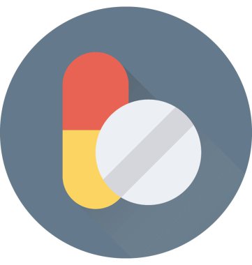 Uyuşturucu düz vektör simgesi