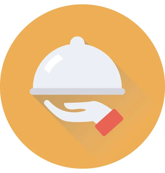 Bandeja Plana Vector Icono — Vector de stock