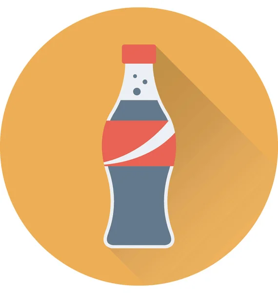 Cola Düz Vektör Simgesi — Stok Vektör