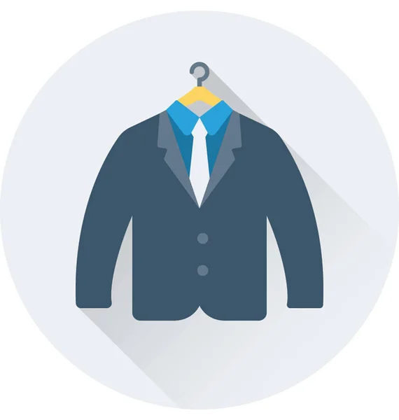 Suit Flat Vector Icon — Stock Vector