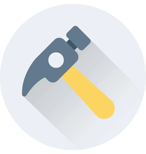 Hammer Flat Vector Icon — Stock Vector