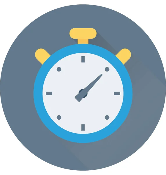 Chronometer Platte Vector Icon — Stockvector