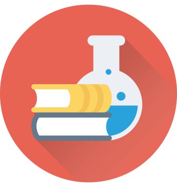 lab düz vektör simgesi