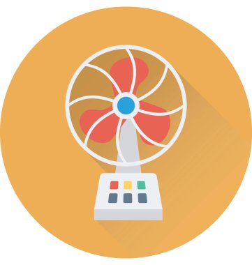 Tablo Fan düz vektör simgesi