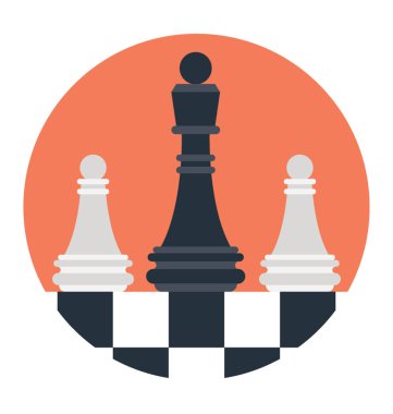 Rakamlar, iş stratejisi kavramı ile satranç masası 