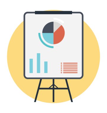 Vektör simge iş istatistikleri 