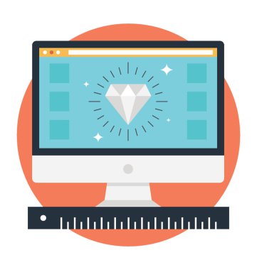 Düz vektör simge sigorta primi hizmet 