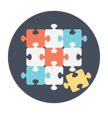jigsaw puzzle parçaları vektör 