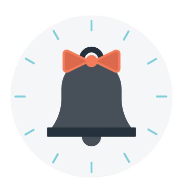 Güzel yay ile modern Bell'in düz simgesi 