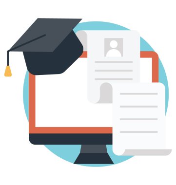 Online öğrenci demografik ve bursu belge simgesi