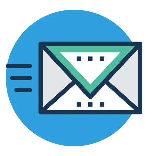 Icono Vectorial Correo Envuelto — Vector de stock