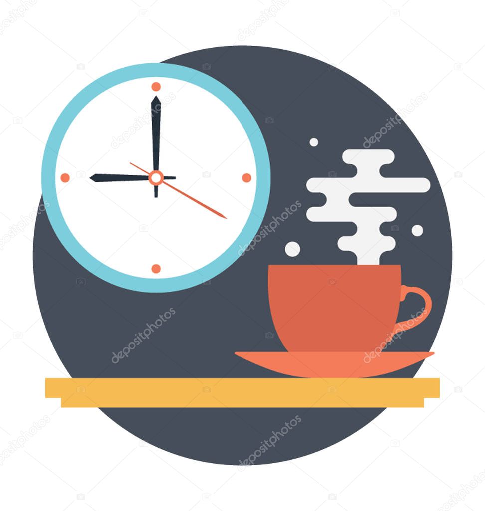 Take a break with cup of coffee. Break time vector 