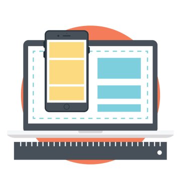 Web sitesi düzeni vektör çizim 