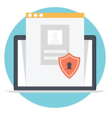 Vektör simgesi web koruma