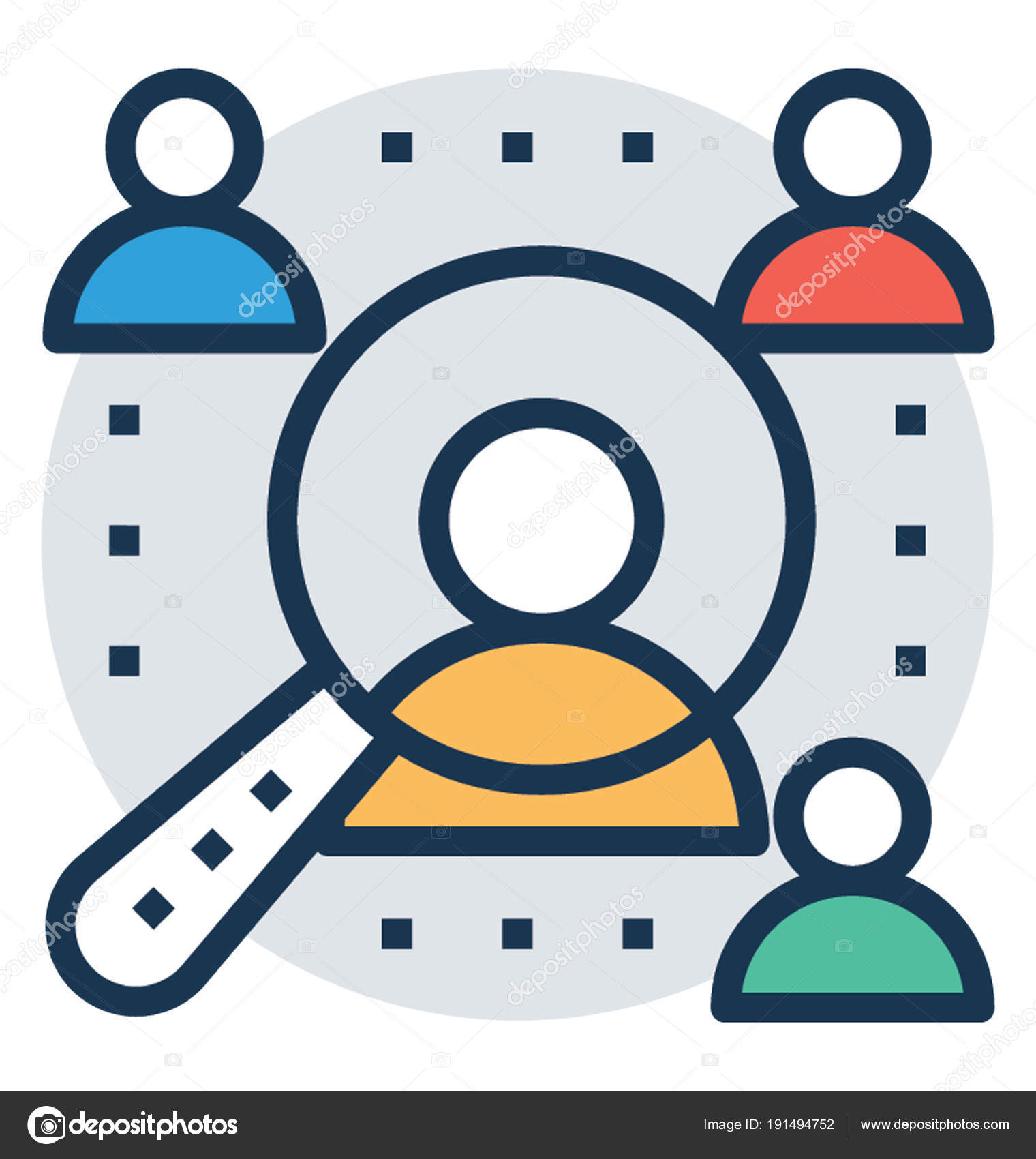 Talent Hunt Recruitment Process Vector Icon — Stock Vector © prosymbols