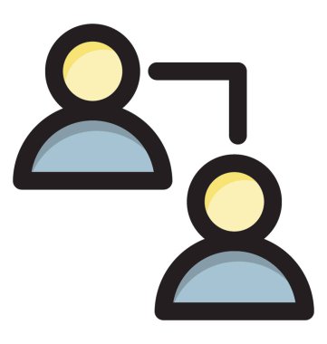 Kullanıcı ağ vektör çizim