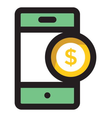 Vektör simge tasarlamak mobil bankacılık