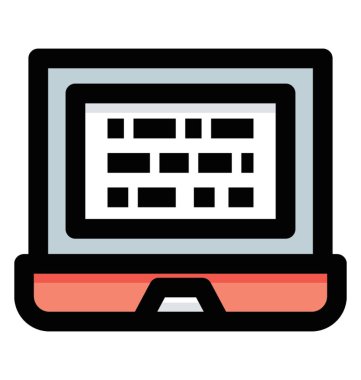 Özel kodlama vektör simgesi