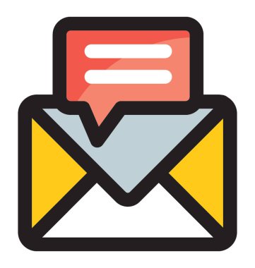 E-posta iletisi vektör çizim 