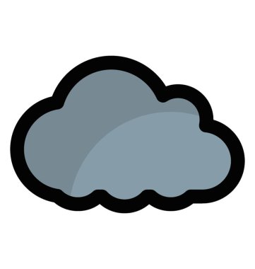 bir bulutun vektör simgesi