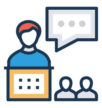 Öğretmen, üniversite profesörü vektör çizim