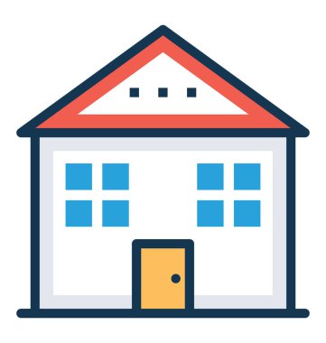 Bir evin vektör illüstrasyonu