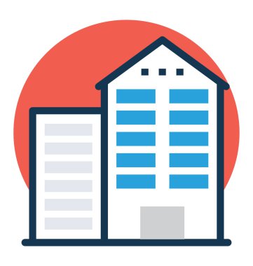 Şirket ticari bina grafik resmini 