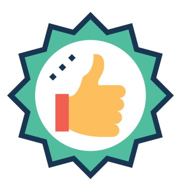 Başparmak yukarıya düz ve satırı simgesi