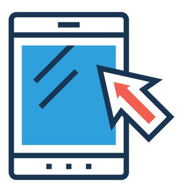 Telefon düz ve satırı simgesi