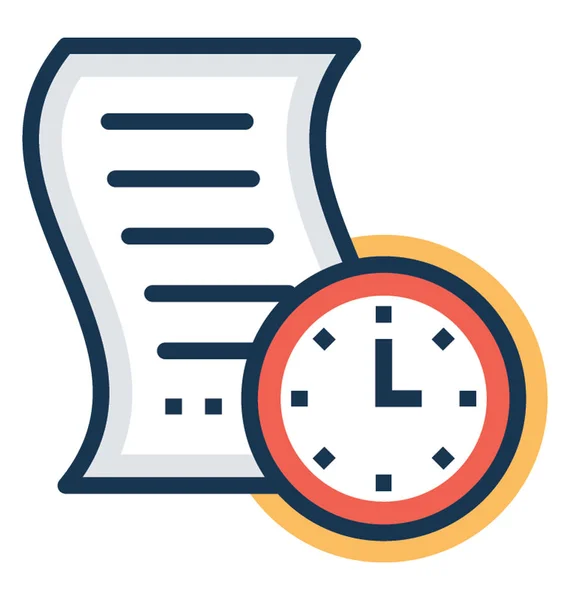 Project Timemanagement Vector Icon — Stockvector