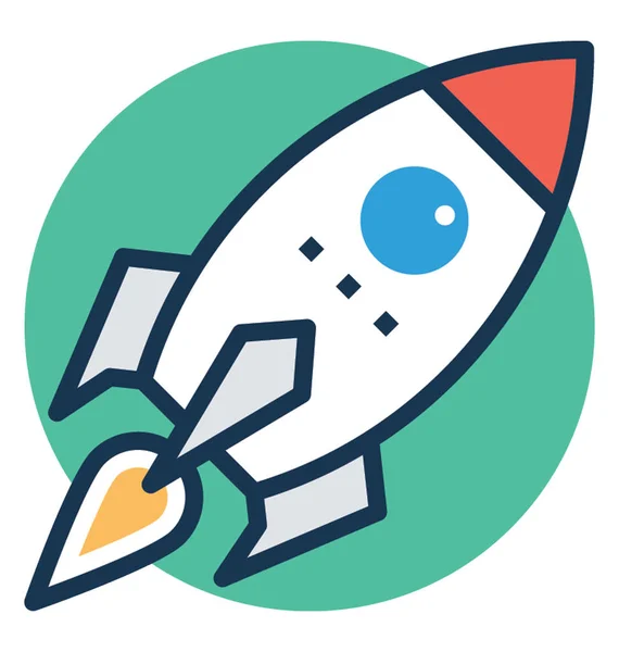 Векторная Иллюстрация Ракеты Носителя Иконка Business Startup — стоковый вектор