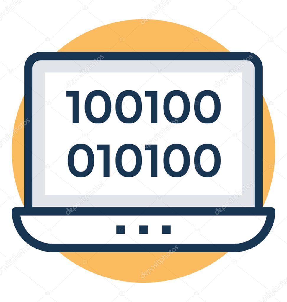Vector of Intro to computer programming, flat vector illustration Intro to computer programming, flat vector illustration stock vector