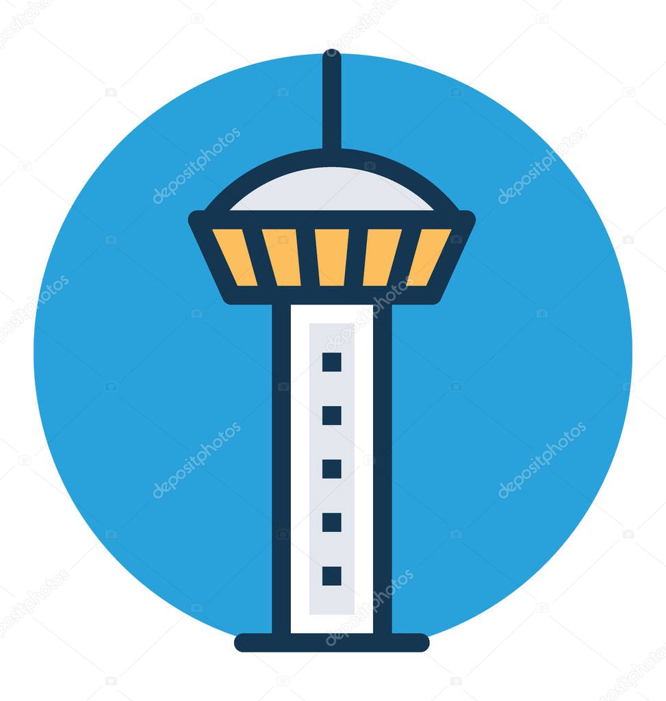City building, Tower of The America Vector Icon