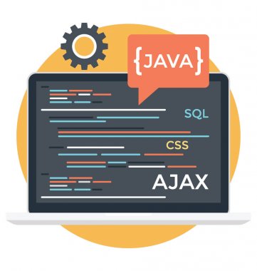 HTML, javascript, source code, css. Programming Language Vector Icon clipart svg vector 