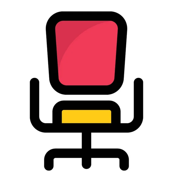 Ein Drehstuhl Für Büro Drehstuhl — Stockvektor