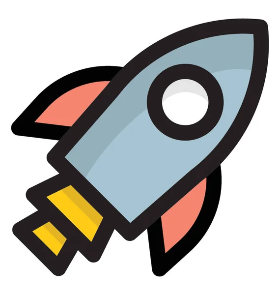 Ракета Символ Запуску — стоковий вектор