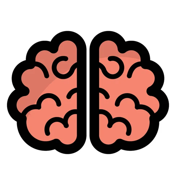 Órgão Central Corpo Humano Cérebro Humano —  Vetores de Stock